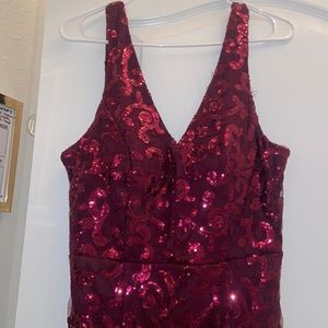 Macy’s Formal Burgundy Dress